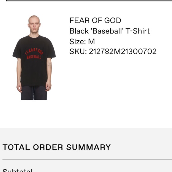 Fear of God Basketball Tee 'Vintage Black/Red' - Picture 9 of 10